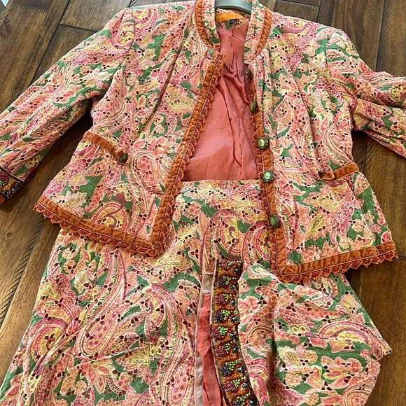 Cynthia Steffe 2 Pc Skirt Suit Skirt Jacket  ( jacket size 10 and skirt size 6) - Picture 1 of 16